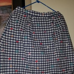 YUMI Travel Gingham Skirt 